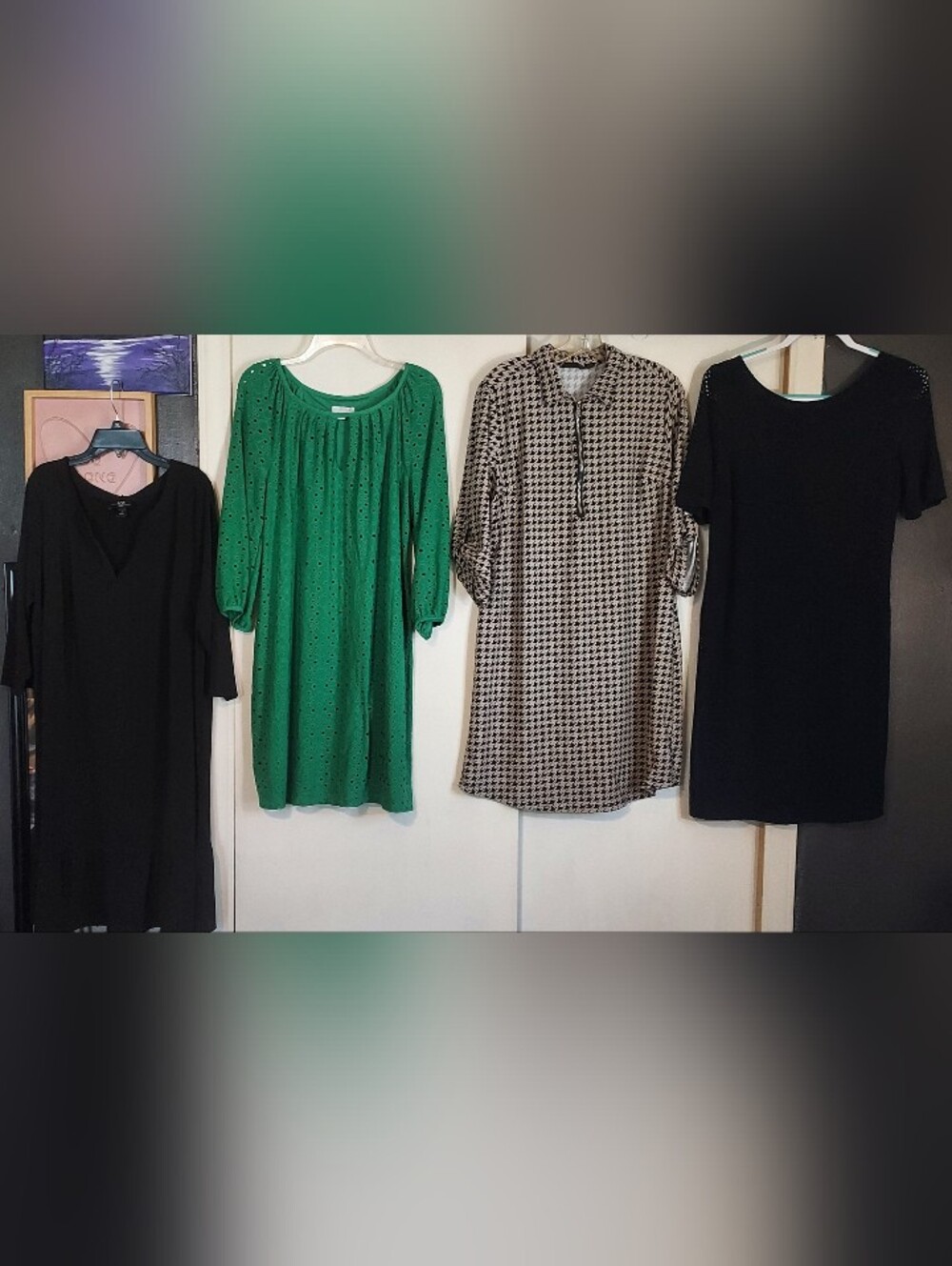 3 Womens Xl Dresses London Times, Etc., AGB Black 1x Dress For 1 Price